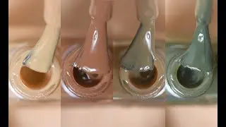 Creme Polish Swatch | KADS 2023 Spring Collection | Terra Cotta+Tabac Camel+Wood Ash+Loden Frost