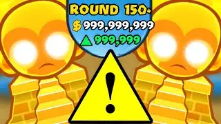 ROUND 150+ With MAX TEMPLES - LATEGAME With ALL TOWERS MOD! (Bloons TD Battles)