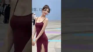 Elegant Beauty，Top Chinese model【小雪花】 ｜street fashion style！#ootd #douyin #tiktok #beautiful #shorts