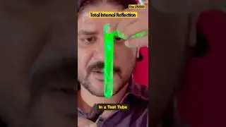 TIR in a test tube || total internal reflection || a demonstration ||optical fibre
