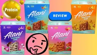 Alani Protein Bar: Rocky Road, Caramel Crunch, Peanut Butter & Jelly, Munchies Review