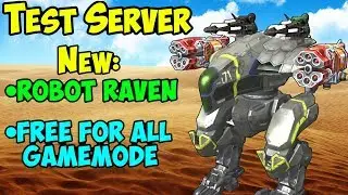 War Robots Test Server: New Heavy Robot Raven & Free For All - WR Gameplay