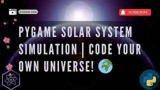 Python Solar System Simulation with Pygame | Learn Coding the Universe! 🌌 | Tutorial 2024