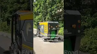 LENTECH LT220SS Road Sweeper 240L Bin with High Pressure Jet 200L at Mandai Zoo Singapore