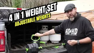 Garvee 4-In-1 Adjustable Dumbbell Set