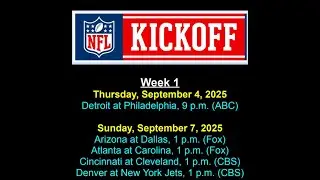 2025 NFL Schedule Release - the Alternate Version!