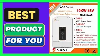 Best Top Selling SRNE 10KW Max PV 500V 48V to 240VAC Hybrid Solar Inverter on Aliexpress