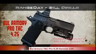 Стрельба из Bul Armory TAC Pro 4.25. Первая тренировка на стрельбище, компенсатор Holosun 507 отв...