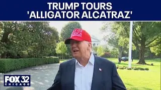 Trump tours 'Alligator Alcatraz' in Florida