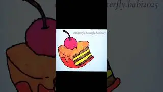 cake🍰#drawing#colouring #sketch#easy