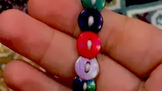 Palestine Flag Bracelet ~ Easy to make ~  Using buttons|| Beads n Thread ||