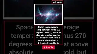 Space Is Almost Absolute Zero ❄️🌌 #SpaceFacts #RealScience #AstronomyShorts