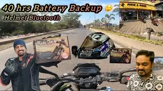 Best Budget HELMET BLUETOOTH ! MUSIC & CALLS on the Go | Ride On Plus Bluetooth Helmet | Motovlog 