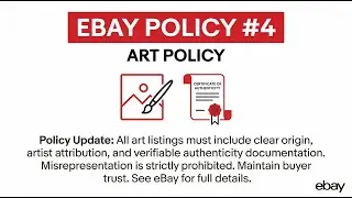 eBay Art Policy &ndash; Must Know Selling art on eBay? #eBayPolicy #ArtPolicy #eBaySellers #OnlineSelling