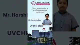 UVCHM Students Shine at Marriott Indore | IET Placement Success