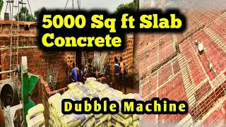 5000 Sqft Slab Concrete 😭 ପ୍ରବଳ ପିଲା  #slabConcrete #gaunliabvlog