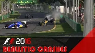 F1 2016 || Realistic crashes || #1