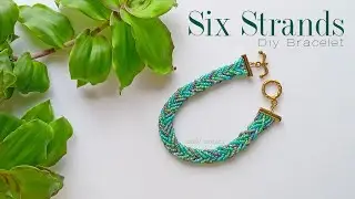 How to do Six Strand Braiding || Bracelet with Seed beads || Beading Tutorial Diy 