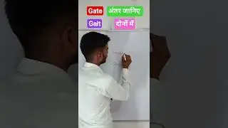 Gate meaning in Hindi | gate and gait me antar | #gate | #homophones | #shorts