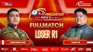 Christopher Tevez vs Mario He | 2025 PREDATOR WPA MEN'S 10-BALL CHAMPIONSHIP