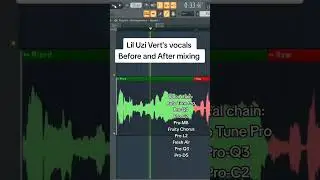 Lil Uzi Vert's raw vs mixed vocals by me🎧 #audioengineer #liluzivert #vocalmixing