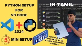 How to Setup Python for VS Code in 2024 | Run Python code on VS Code| VS Code installation in Tamil