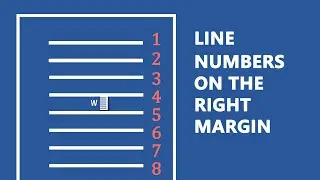 How to Align Line Numbers on the Right Margin in MS Word (2007-2013)