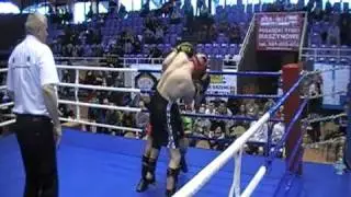 P.Pilip (ASW ZG )  vs P.Łopaciński (Legion Głog&oacute;w) MP  K-1 Rules  ,Głog&oacute;w 2011 Best KO