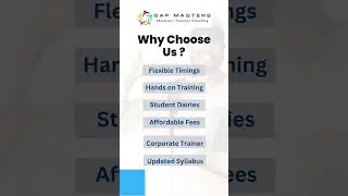 Join SAP PP Demo | SAP Masters Training Institute Bangalore #sap #shorts #job #reels #trending #ai