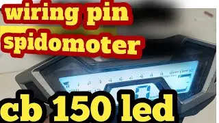 Wiring pin soket spidomoter cb150 led