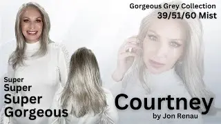 COURTNEY Wig by Jon Renau in the color 39/51/60 MIST. Most natural comfortable fit. Super Super Cute