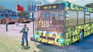 Army Coach Super Bus Driving Gameplay