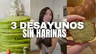 3 RECETAS SIN HARINAS 🧡 Desayuno ANTIIINFLAMATORIO 🥰