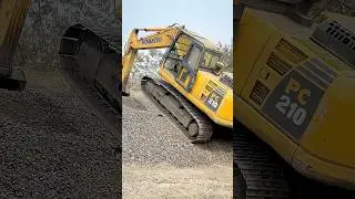 Pc 210 machine 😜😜 #viral #ytshorts #shortvideo #trending #funny #subscribe #edit #loader ￼
