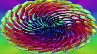 *Fall Fruit Tart Blues*  *Abstract Digital Animated Art*