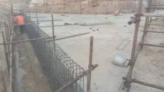 Cut off Wall Rebar Installation & Bindings, Culvert Construction Method