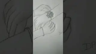 cute rakhi drawing, how to draw rakhi for beginners, easy way to draw rakhi #art #youtubeshorts
