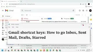 Gmail shortcut keys How to go Inbox Sent Mail Drafts Starred