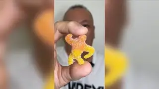 👂ASMR TROLLI GUMMY CANDY &ldquo;ABOMINABLE SNOWMAN&rdquo; MANGO- PASSION FRUIT EATING SOUNDS👂ORIGINAL LENGTH👂