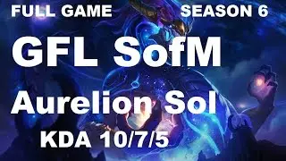 GFL SofM - Aurelion Sol vs Elise - Jungle - Full Game [Apr 5 2016]