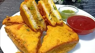 ब्रेड पकोड़ा बनाने की विधि - Bread Pakoda Recipe - Ramdan Special Recipe 😍💗