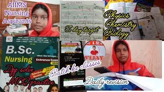 My Study routine 📚 as a Nursing Aspirants ll AIIMS strategy plan #studyroutine #neetmotivation#exam 