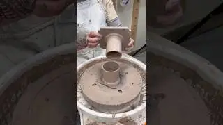 Throwing a butter bell #pottery #ceramics #clay #potterywheel #butterbell #handmadepottery #art