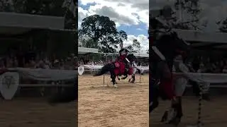 Warwick castle - war of the roses jousting show clip #waroftheroses