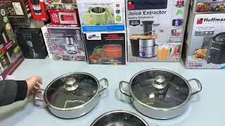 3 pieces Laser Coating HoneyComb Cookware Casseroles | Karkhano Market Peshawar in Pakistan