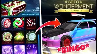 ROCKET LEAGUE CRATE OPENING *SECRET SANTA CRATES* Rocket League season 8 | ROCKET LEAGUE BINGO!!!