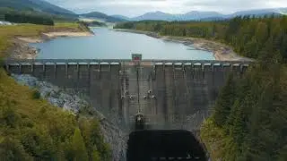 Drone video Laggan Dam in Scotland