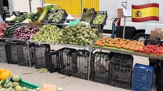 SPANIEN | El Verger 🇪🇸 Der Sonntagsmarkt ❤️ Obst,Gemüse 🍅 und Ramsch 🪑