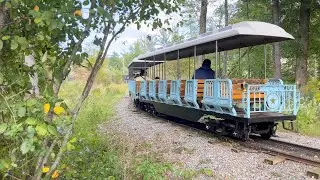 The Essex County Turtle Back Zoo Railroad's Blue Comet Returning to the Zoo