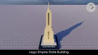 Lego Architecture Empire State Building 21002 done in Bricklink Studio 2.0 | Speed Build